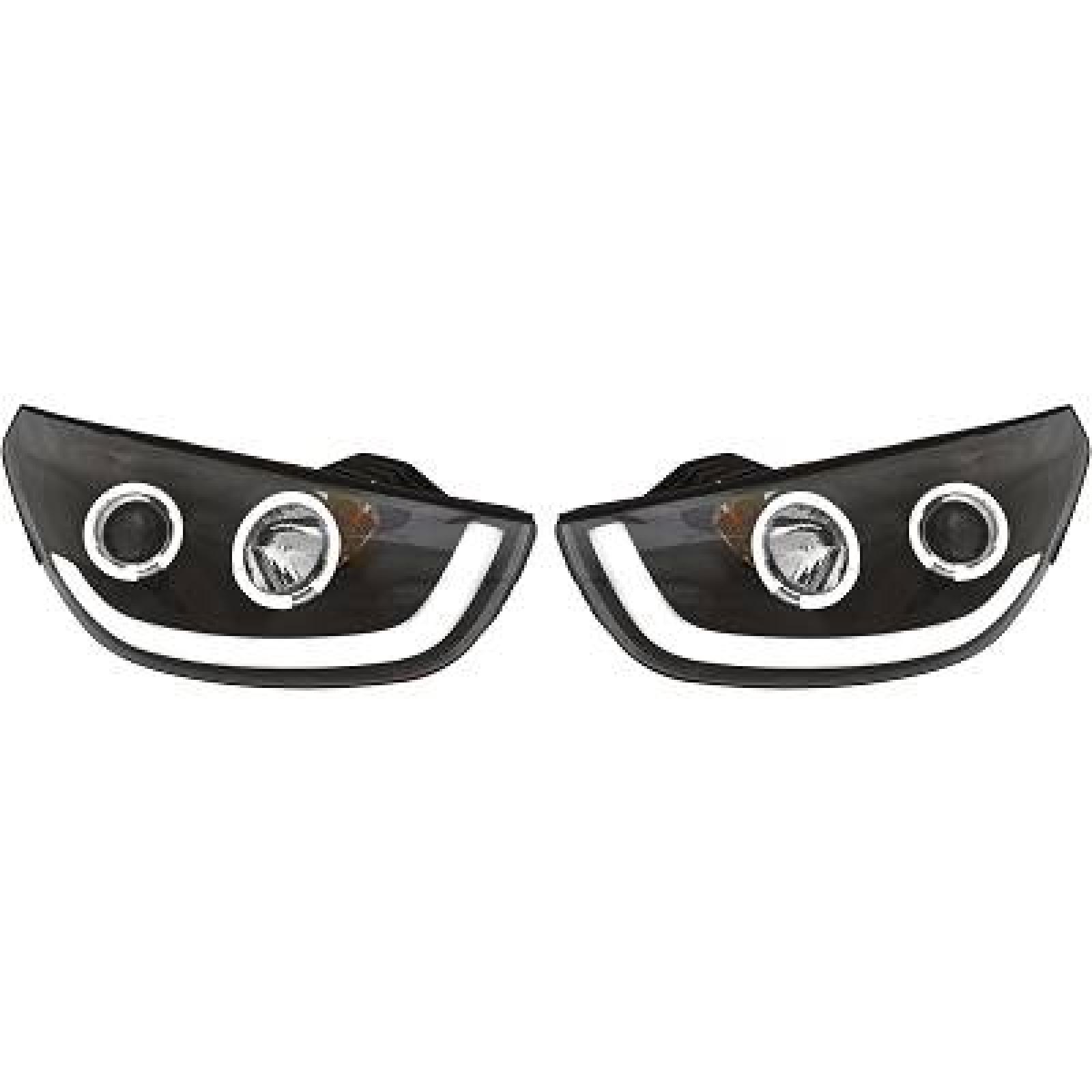 DESIGNSCHEINWER.SET  iX35, passend für 10->>     KLARGLAS/SCHWARZ